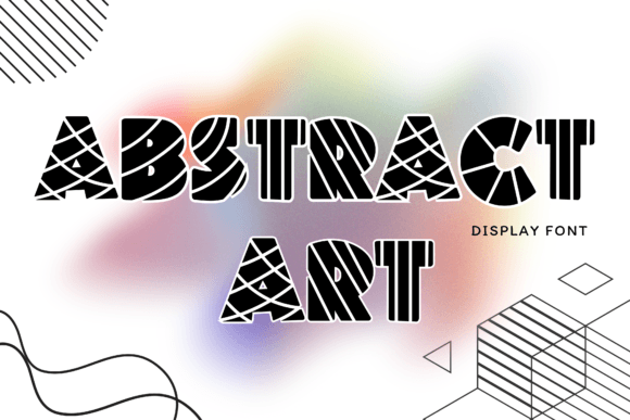 Abstract Art Display Font for Small Business Branding