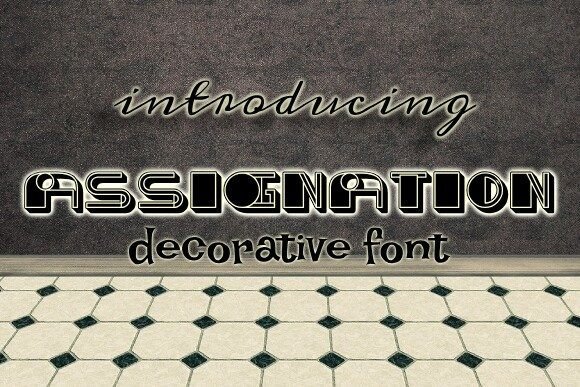 Assignation Display Font for Charming Web and Digital Branding