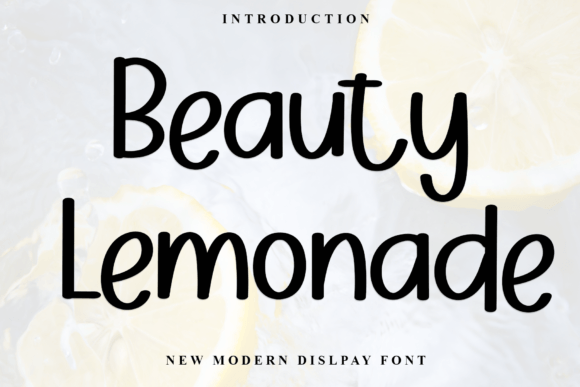 Beauty Lemonade: A Delicate Display Font for Editorial Design