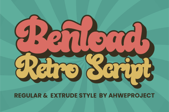 Benload Font: A Bold Retro Typeface for Strong Digital Brands