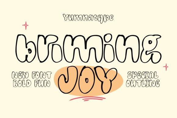 Brimming Joy: A Friendly Display Font for Small Business Branding