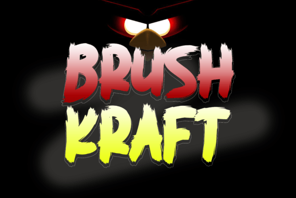 Brush Kraft: A Spooky Display Font for Bold Designs