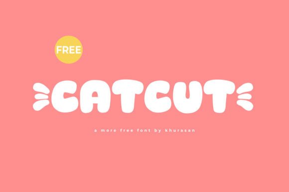 Catcut: A Modern Display Font for Crafters and Small Shop Owners