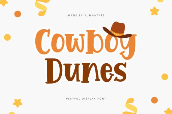 Cowboy Dunes: A Playful Display Font for Editorial Design