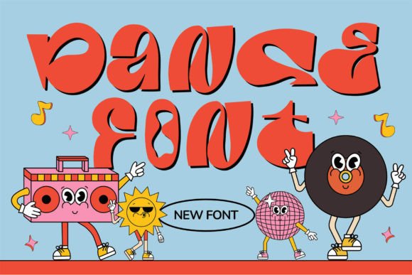 Dance Font: A Playful Display Typeface for Brands