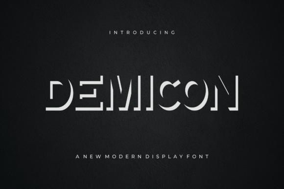 Demicon: A Bold Display Font for Editorial Design