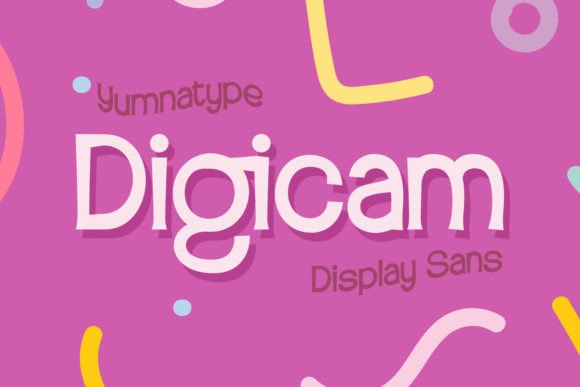 Digicam Font: A Playful Serif Typeface for Campaign Visuals