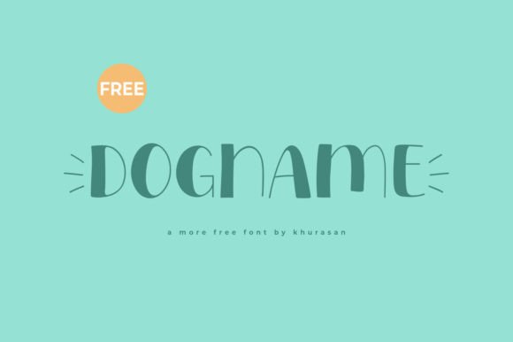 Dogname: A Modern Display Font for Editorial Design and Blog Headers