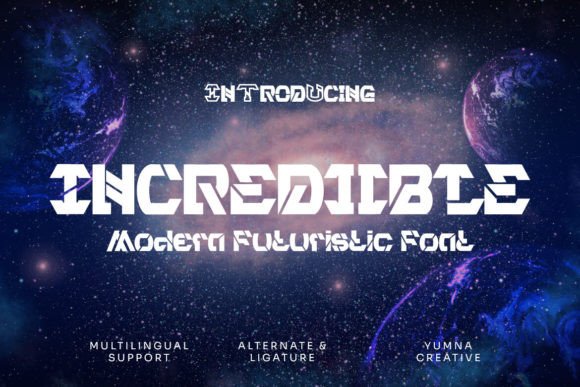 Elevate Editorial Design with Incrediible: A Futuristic Display Font