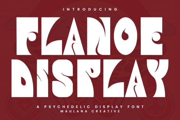 Flanoe: A Groovy Display Font for Retro Editorial Design