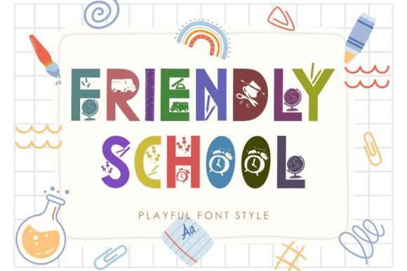 Friendly School Display Font for Handmade Labels and Printables