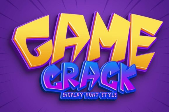 Game Crack: A Professional Display Font for Editorial Design