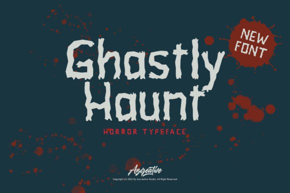 Ghastly Haunt Display Font: Review for Horror and Halloween Branding