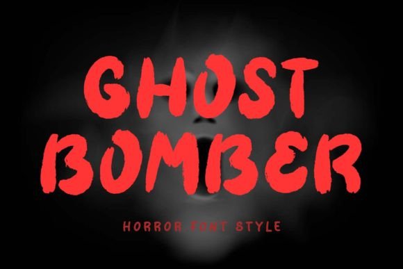 Ghost Bomber: A Display Font for Horror Campaigns and Halloween