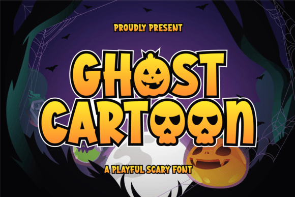 Ghost Cartoon: A Playful Display Font for Halloween Branding Projects