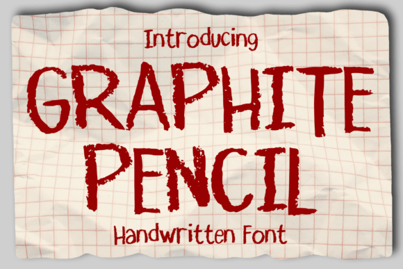 Graphite Pencil: Handwritten Display Font for Makers