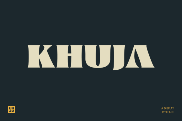 Khuja Display Typeface for Editorial Design and Publication Branding
