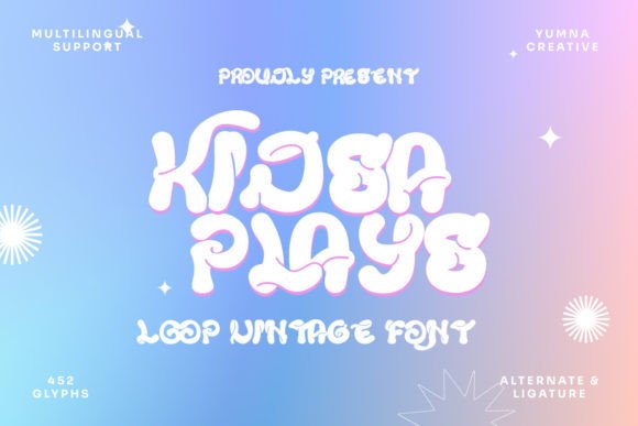 Kidsa Plays: A Loop Vintage Font for Playful Campaign Designs