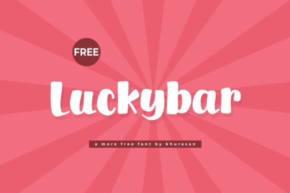 Luckybar Font: A Cute Display Typeface for Editorial Design