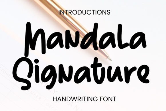Mandala Signature for Campaign-Ready Display Typography