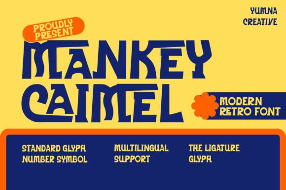Mankey Caimel: A Modern Retro Display Font for Web Projects