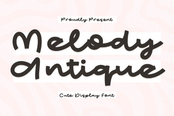 Melody Antique: A Hand-Drawn Display Font for Editorial Design