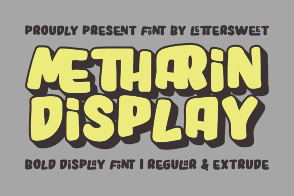 Metharin Display Font for Vintage Web Design and Digital Branding