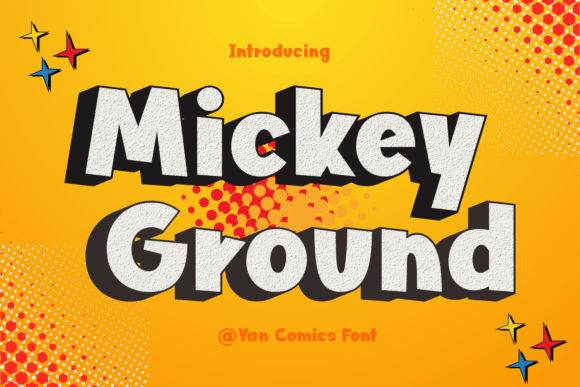 Mickey Ground Display Font for Handmade Product Designs