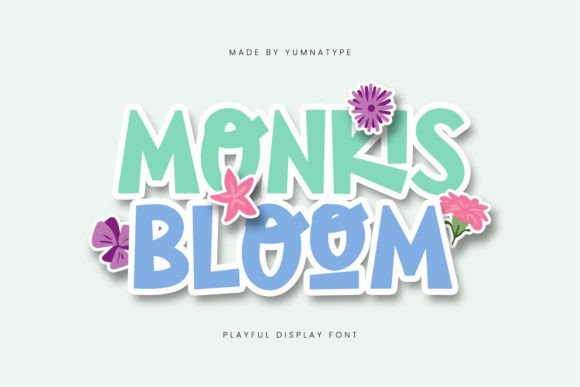 Monkis Bloom Display Font Review for Playful Branding Projects