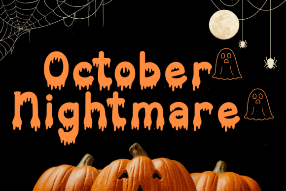 October Nightmare Display Font Review for Handmade Sellers