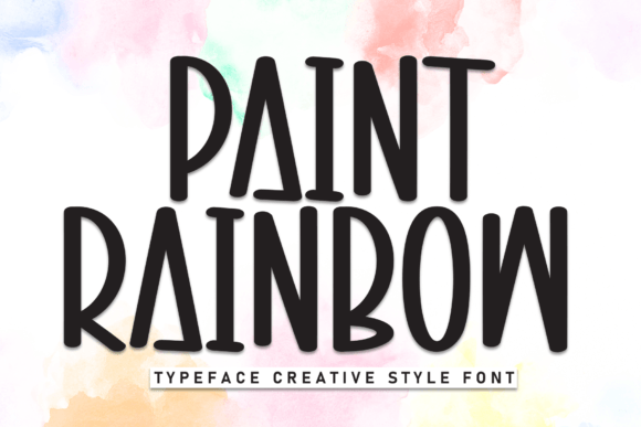 Paint Rainbow Font for Vibrant Campaign Visuals