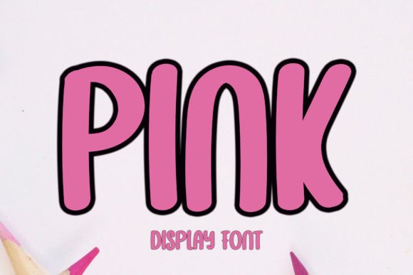 Pink Display Font for Handmade Labels and Products