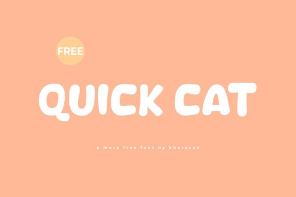 Quick Cat Font for Handmade Product Labels and Shop Branding
