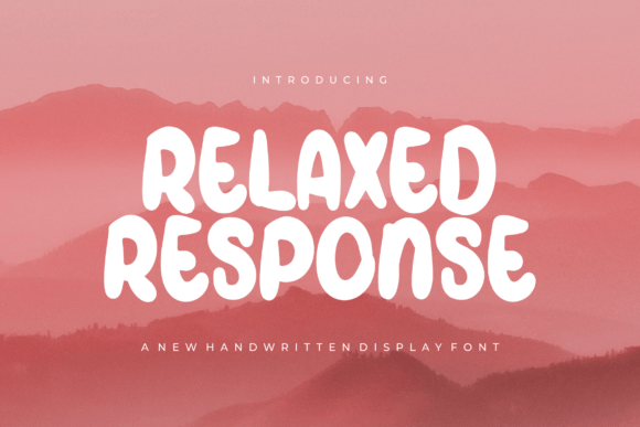 Relaxed Response: A Bold Display Font for Modern Branding