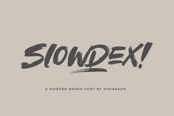 Slowdex: A Modern Brush Font for Engaging Editorial Layouts