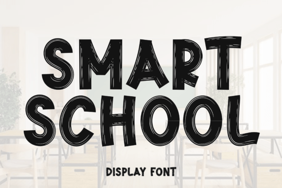 Smart School: A Festive Display Font for Holiday Editorial Projects