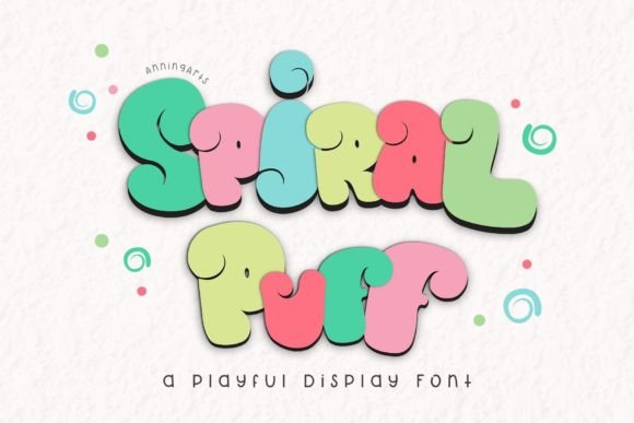 Spiral Puff: A Playful Display Font for Bold Branding