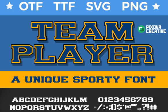 Team Player: Bold Display Font for Athletic Branding