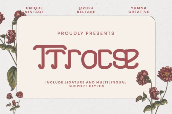 Ttrocse Vintage Display Font for Website Headers and Brand Design