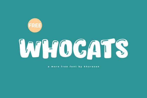 Whocats: A Modern Display Font for Campaign Headlines